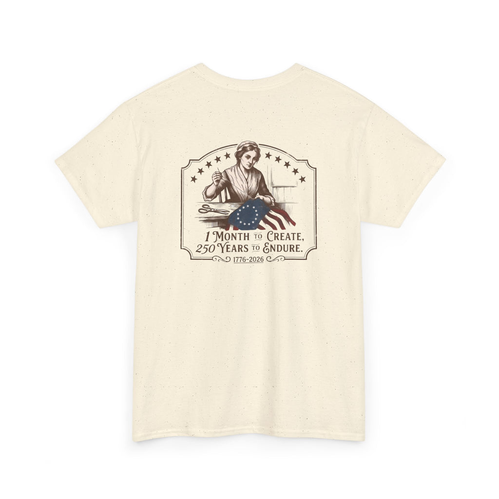 Betsy Ross Flag | 1776-2026, 1 Month to Create 250 Years to Endure, Patriotic Americana