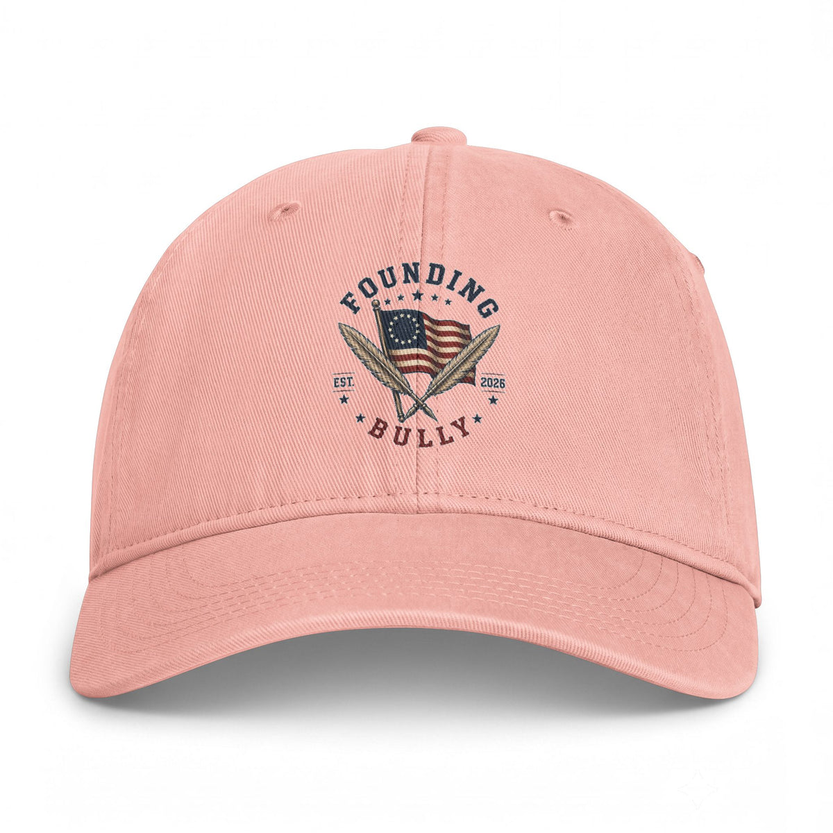 Founding Bully Flag Baseball Cap — Vintage Patriotic Dad Hat