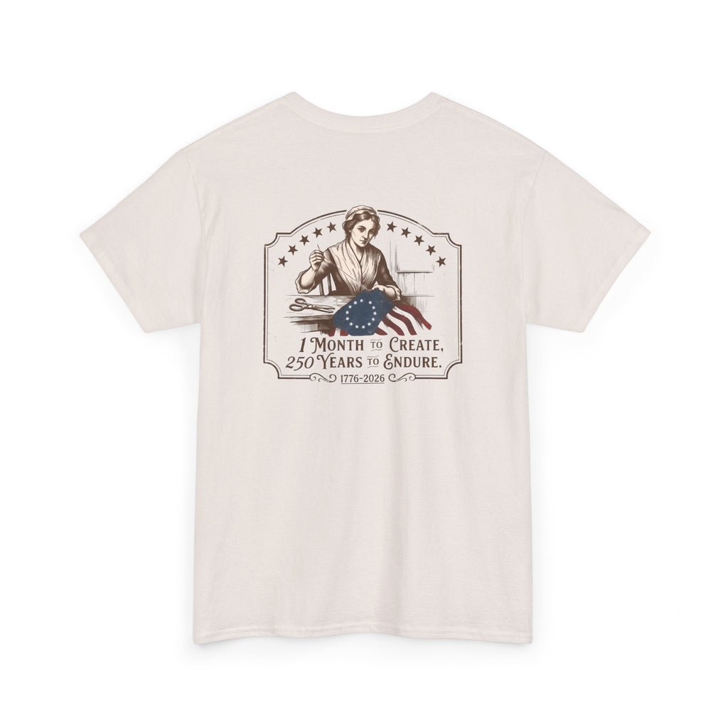 Betsy Ross Flag | 1776-2026, 1 Month to Create 250 Years to Endure, Patriotic Americana