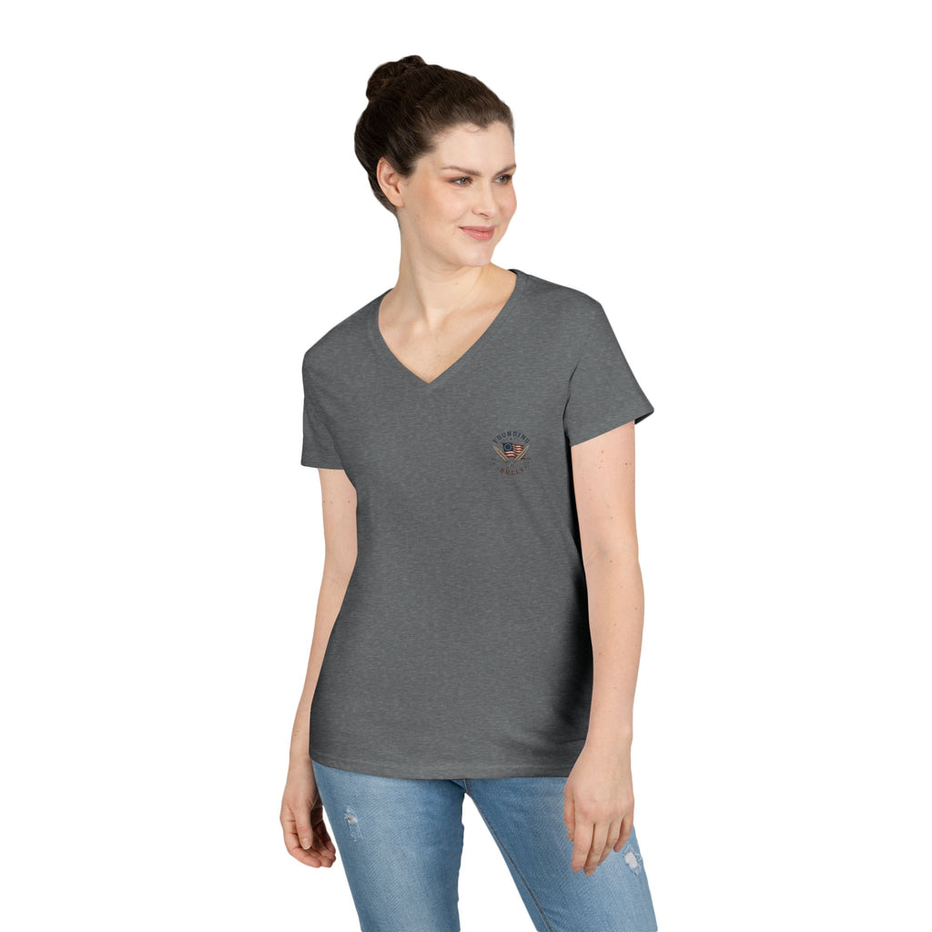 The Shot Heard 'Round The World Ladies V-Neck T-Shirt | 250th Anniversary | Limited Edition