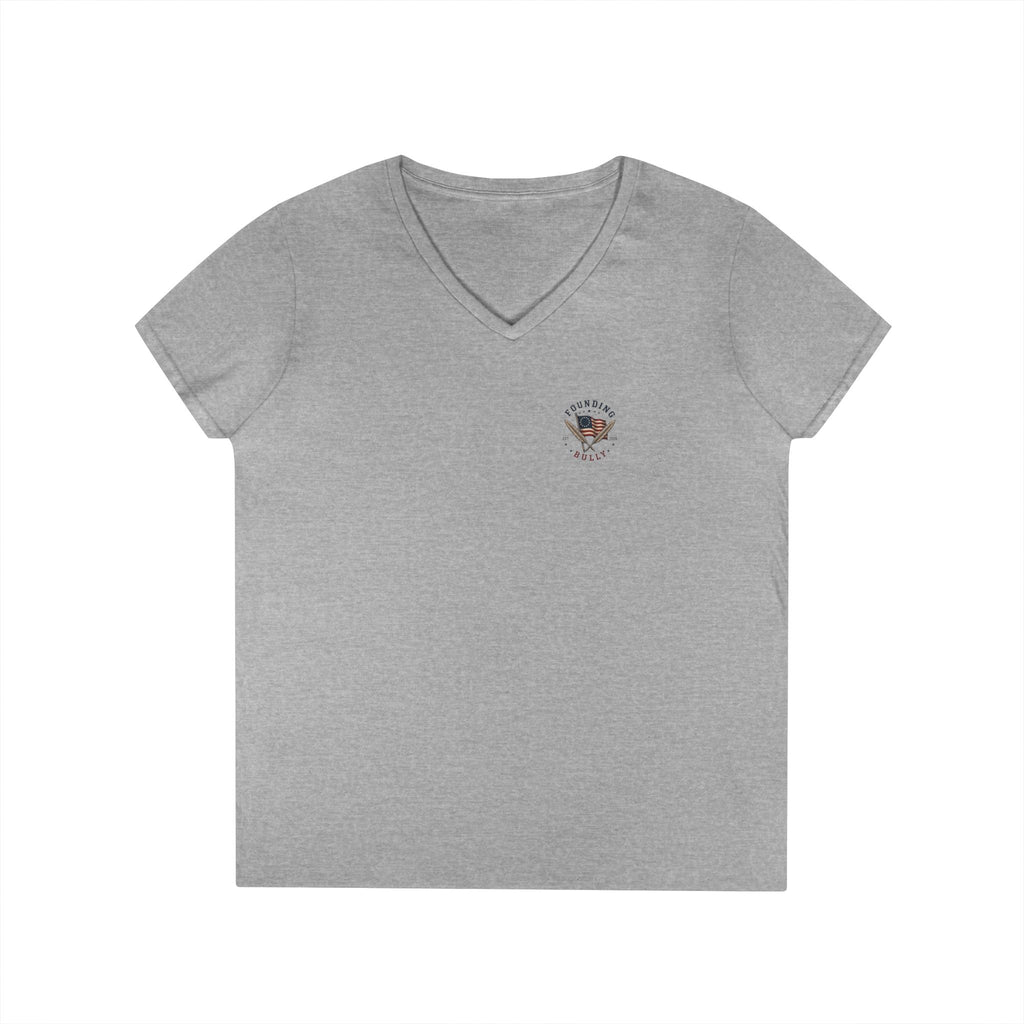 Treason and Freedom Shirt | 1776 American History Graphic Tee | Ladies V-Neck T-Shirt