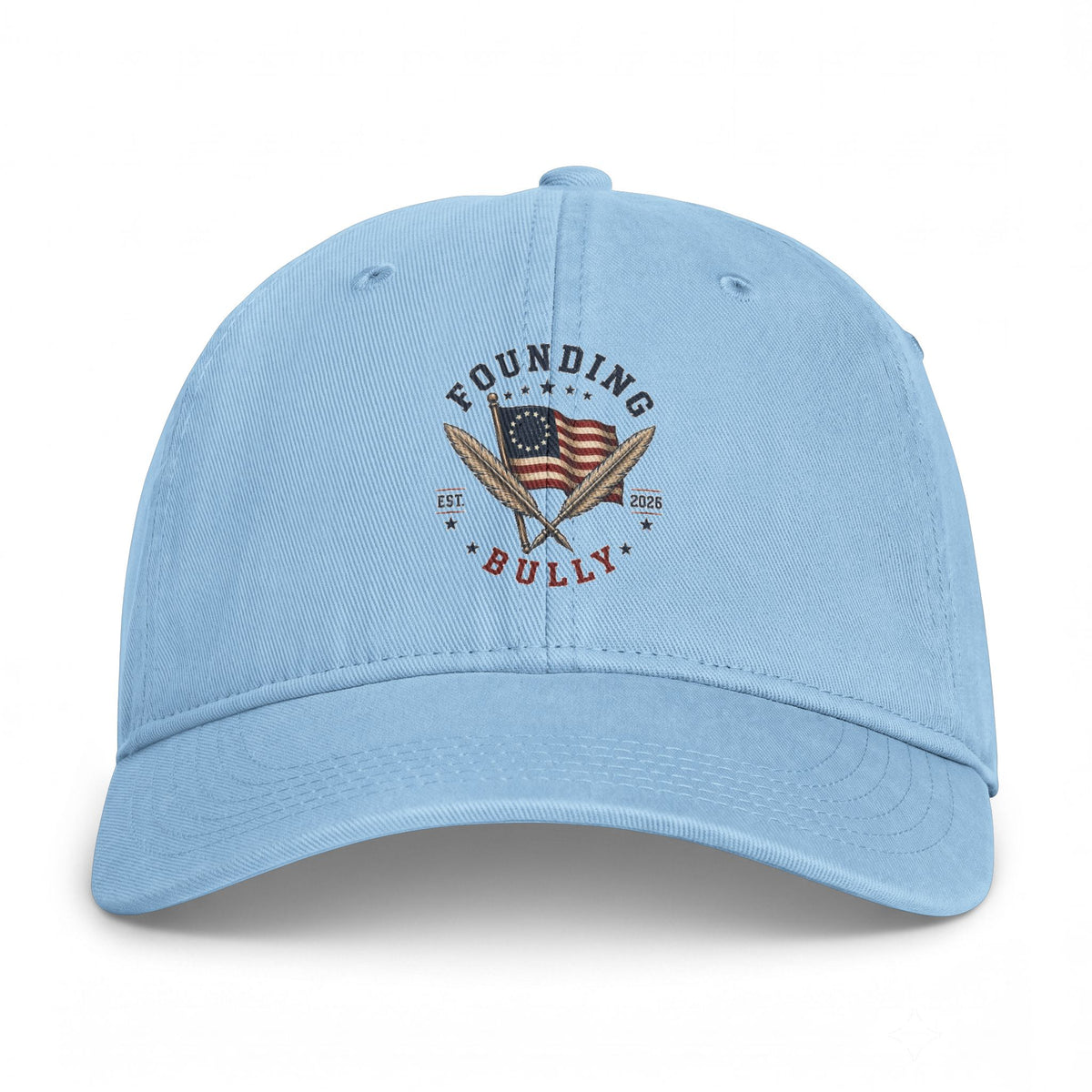 Founding Bully Flag Baseball Cap — Vintage Patriotic Dad Hat