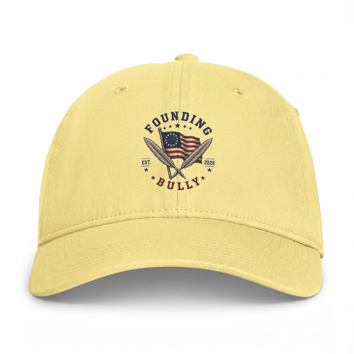 Founding Bully Flag Baseball Cap — Vintage Patriotic Dad Hat